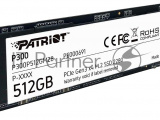 Накопитель SSD Patriot P300, 512GB, PCIe 3.0 x4, M.2 2280, NVMe, R/W 1700/1200 6