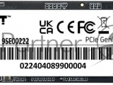 Накопитель SSD Patriot P320, 1Tb, PCIe 3.0 x4, M.2 2280, NVMe, R/W 3000/2200 1