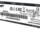 Накопитель SSD Patriot P320, 1Tb, PCIe 3.0 x4, M.2 2280, NVMe, R/W 3000/2200 4