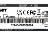 Накопитель SSD Patriot P320, 1Tb, PCIe 3.0 x4, M.2 2280, NVMe, R/W 3000/2200 5