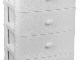 Акс.пласт.мебель АЛЬТЕРНАТИВА М6786 Комод "Флоран" 4-х секцион. широкий (белый) 0