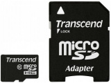 Карта памяти Transcend micro SDHC 8 Gb+адаптер Class 10 0