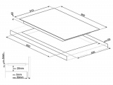 Поверхность SMEG SE395ETB 1