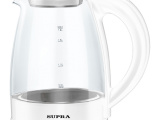 Чайник электрический Supra KES-1854G белый/прозрачный стекло 0