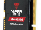 Накопитель SSD Patriot VP4000 Mini, 1Tb, PCIe 4.0 x4, M.2 2230, NVMe, R/W 5000/3500, с радиатором 0