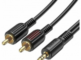 Кабель Borofone BL11 3.5mm to double RCA чёрный 0