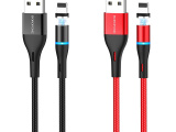 Кабель Borofone BU16 Skill magnetic USB 2.0 - microUSB 1.2м, 2.4A Чёрный 2