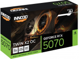Видеокарта INNO3D RTX 5070 X2 OC/RTX5070, HDMI, DP*3, 12G,D7 0