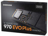 Накопитель SSD Samsung 970 EVO Plus MZ-V7S250BW, 250Gb, PCIe 3.0 x4, M.2 2280, NVMe, R/W 3500/2300 20