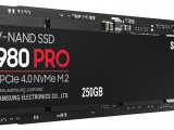 Накопитель SSD Samsung 980 PRO, 250GB, PCIe 4.0 x4, M.2 2280, NVMe, R/W 6400/2700 9