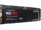 Накопитель SSD Samsung 980 PRO, 2TB, PCIe 4.0 x4, M.2 2280, NVMe, R/W 7000/5000 6