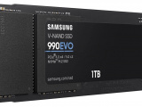 Накопитель SSD Samsung 990 EVO, 1024GB, PCIe 4.0 x4, M.2 2280, NVMe, R/W 5000/4200 4