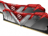 Оперативная память XPG Gammix D30, DDR4, 16GB (1x16GB), 3200MHz, CL16, UDIMM, с радиатором, красный 4