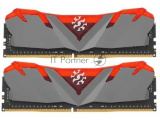 Оперативная память XPG Gammix D30, DDR4, 16GB (1x16GB), 3200MHz, CL16, UDIMM, с радиатором, красный 0