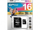 Карта памяти Silicon power micro SDHC 16 Gb UHS-1 + адаптер Class 10 0