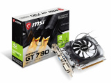 Видеокарта MSI N730-2GD3V3 GT 730 2048Mb 64 GDDR3 902/1600 DVIx1 HDMIx1 CRTx1 HDCP Ret 1