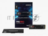 Накопитель SSD Samsung 990 PRO, 1000GB, PCIe 4.0 x4, M.2 2280, NVMe, R/W 7450/6900 10
