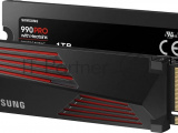 Накопитель SSD Samsung 990 PRO, 1000GB, PCIe 4.0 x4, M.2 2280, NVMe, R/W 7450/6900, с радиатором 7