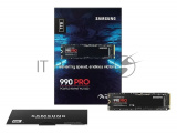 Накопитель SSD Samsung 990 PRO, 1000GB, PCIe 4.0 x4, M.2 2280, NVMe, R/W 7450/6900, с радиатором 13