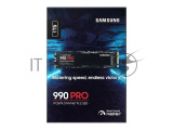 Накопитель SSD Samsung 990 PRO, 1000GB, PCIe 4.0 x4, M.2 2280, NVMe, R/W 7450/6900, с радиатором 14