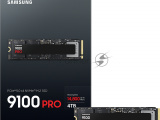 Твердотельный диск 4TB Samsung 9100 PRO, M.2, PCI-E 5.0 x4, TLC 3D NAND [R/W - 14800/13400 MB/s] 8