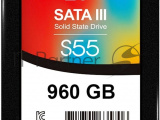 Накопитель SSD SiliconPower Slim S55, 960Gb, SATA, 2.5", R/W 540/480 1