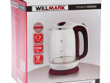 Чайник электрический WILLMARK WEK-1704G белый/красный 2