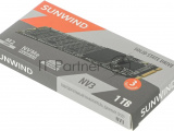 Накопитель SSD SunWind NV3 SWSSD001TN3T, 1Tb, PCIe 3.0 x4, M.2 2280, NVMe, R/W 2000/1600 4