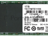 Накопитель SSD Transcend 115S, 1Tb, PCIe 3.0 x4, M.2 2280, NVMe, R/W 3200/2000 0