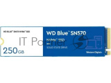 Накопитель SSD WD Blue SN570 WDS250G3B0C, 250Gb, PCIe 3.0 x4, M.2 2280, NVMe, R/W 3300/1200 3