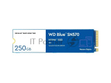 Накопитель SSD WD Blue SN570 WDS250G3B0C, 250Gb, PCIe 3.0 x4, M.2 2280, NVMe, R/W 3300/1200 8
