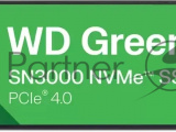 Накопитель SSD WD Green SN3000, 500Gb, PCIe 4.0 x4, M.2 2280, NVMe, R/W 5000/4100 1