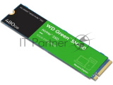 Накопитель SSD WD Green SN350 WDS480G2G0C, 480GB, PCIe 3.0 x4, M.2 2280, NVMe, R/W 2400/1650 4