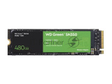 Накопитель SSD WD Green SN350 WDS480G2G0C, 480GB, PCIe 3.0 x4, M.2 2280, NVMe, R/W 2400/1650 0