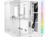 Компьютерный корпус Ginzzu V580 RGB подсветка, закаленное стекло 1*USB 3.0,1*USB 2.0, AU Белый ATX 1
