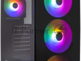 Компьютерный корпус 1STPLAYER FIRE DANCING V3-B / ATX, TG / 4x120mm LED fans inc. / V3-B-4F1 1