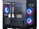 Корпус 1STPLAYER MEGAVIEW MV5-TP ARGB Black / mATX / 3x120mm ARGB fans / MV5-TP-BK-2FC7R-1FC7 1
