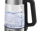 Чайник электрический Hyundai HYK-G5607 черный/серебристый 0