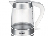 Чайник электрический Hyundai HYK-G3606 белый/прозрачный 0