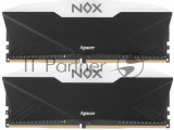 Оперативная память Apacer Nox, DDR4, 16GB (2x8GB), 3600MHz, CL18, UDIMM, с радиатором, черный, RGB 1