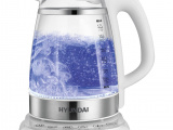 Чайник электрический Hyundai HYK-G5507 белый/серебристый 0