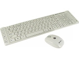 Комплект клавиатура+мышь Intro CW203SM Wireless Slim Multimedia Белый 0