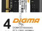 Оперативная память Digma, DDR3, 4GB (1x4 GB), 1600 MHz, CL11, SO-DIMM 2
