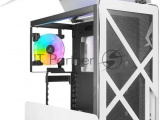 Компьютерный корпус Azza Cast белый без БП ATX 3x120mm 2x140mm 2xUSB3.0 audio bott PSU 0