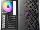 Компьютерный корпус Azza Spectra черный без БП ATX 7x120mm 2x140mm 2xUSB2.0 1xUSB3.0 audio bott PSU 1