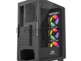 Корпус компьютерный Redragon Paktis3 ITX/Micro-ATX/ATX,3кул12см,черый 2