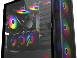 Компьютерный корпус Bloody BD-CC119 черный без БП ATX 7x120mm 2xUSB3.0 audio bott PSU 0
