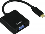 Кабель Hama HAMA USB Type-C (m) - VGA (f), GOLD , 0.1м, черный 0