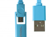 Кабель Partner 032877 microUSB/Apple 8pin, 2-в-1, 1м, 2.1A, 0