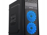 Корпус для ПК GINZZU E220 FAN 12LED *2 Blue USB3.0 (17592) 0
